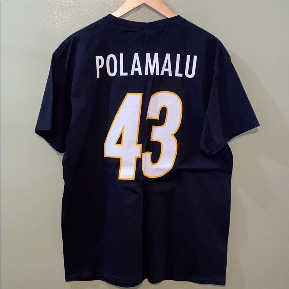 ❓NFL Steelers Polamalu 43 tee - Picture 3 of 5